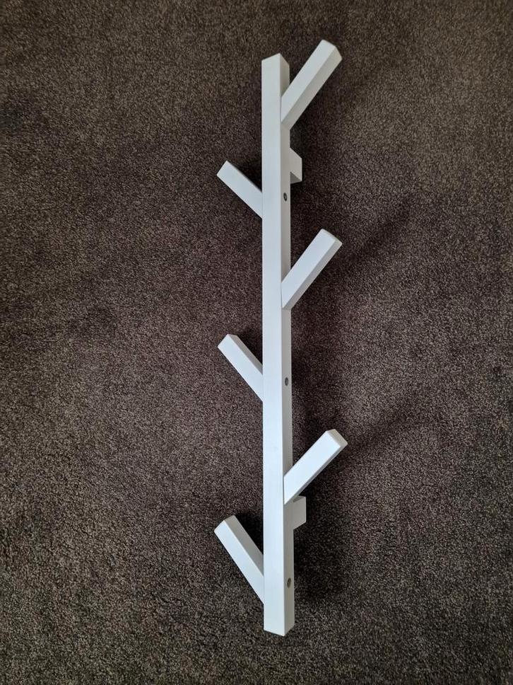 Kleine Kapstok / Kledinghanger - Wit Hout, Huis en Inrichting, Woonaccessoires | Kapstokken, Ophalen