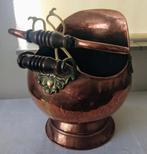 koperen blokkenbak en koperen tang, Antiek en Kunst, Ophalen of Verzenden, Koper