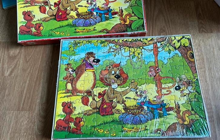 Loeki de leeuw puzzel, 99 stukjes, Vintage, Flamenco, Kinderen en Baby's, Speelgoed | Kinderpuzzels, Zo goed als nieuw, 6 jaar of ouder
