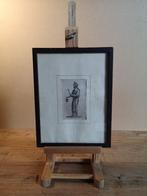 Gravure, oosterse man, in lijst, Ophalen of Verzenden
