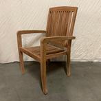 Tuinstoel - met armleuningen - massief teakhout - TTM Wonen, TTM Wonen, Meubels – (Perzische) Tapijten en Woonaccessoires, Taag 63, 2491 CS, Den Haag (Forepark)