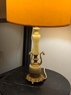 Vintage Tafellamp met Gouden Details, Huis en Inrichting, Lampen | Vloerlampen, Ophalen, Gebruikt, Metaal, Minder dan 100 cm