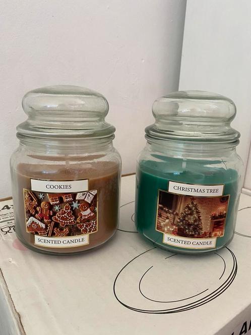 Kerst geurkaarsen ongebruikt!, Huis en Inrichting, Woonaccessoires | Kandelaars en Kaarsen, Nieuw, Minder dan 25 cm, Overige materialen