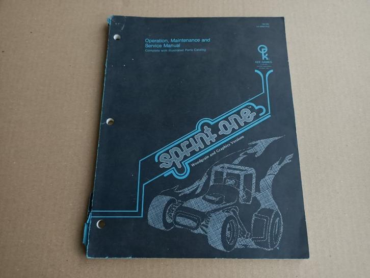Service Manual: Sprint One (Kee Games) 1978, Verzamelen, Automaten | Overige, Gebruikt, Verzenden