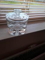 Bonbonniere mooi geslepen glas met deksel, Antiek en Kunst, Antiek | Glas en Kristal, Ophalen of Verzenden