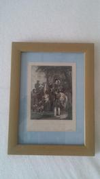 'Togtje naar Ter Ledesteijn'. Oude gravure uit 1838., Ophalen of Verzenden