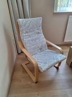 Poang stoel wit, Huis en Inrichting, Fauteuils, Ophalen, Hout, Gebruikt, 75 tot 100 cm