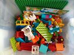 Grote doos Duplo met voorbeelden!, Kinderen en Baby's, Ophalen of Verzenden, Zo goed als nieuw, Losse stenen, Duplo