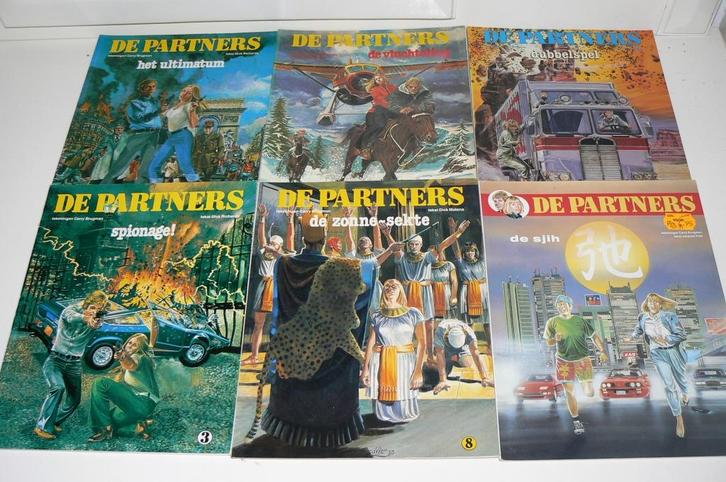 6 albums van De Partners. Ook losse verkoop., Boeken, Stripboeken, Meerdere stripboeken, Ophalen of Verzenden