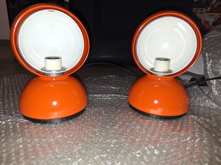 Set van 2 vintage Artemide Eclisse lampen – designklassieker, Antiek en Kunst, Kunst | Designobjecten, Ophalen of Verzenden