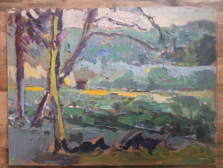 P.C. Kuiper schilderij – De Ploeg stijl – 60 x 80 cm, Antiek en Kunst, Kunst | Schilderijen | Klassiek, Ophalen of Verzenden