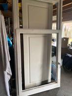 Aangeboden schuifraam systeem  hardhout draai kiep, 75 tot 150 cm, Raamkozijn, Ophalen of Verzenden, Zo goed als nieuw