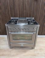 Prachtige Rvs Boretti Majestic Fornuis (Gratis bezorgen), 5258sh, Ophalen of Verzenden, Zo goed als nieuw, Energieklasse A of zuiniger