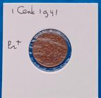 1 Cent 1941 - Wilhelmina, Postzegels en Munten, Ophalen of Verzenden, Koningin Wilhelmina, 1 cent, Losse munt
