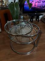 Vintage chrome bijzettafel Leitmotiv Swivel salontafel, 55 tot 75 cm, Ophalen, 45 tot 60 cm, Vintage