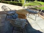 Vintage rottan set jaren 60, Tuin en Terras, Ophalen, Gebruikt, Rotan, 2 zitplaatsen