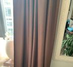 2 stuks bruin zonwerende gordijnen, Huis en Inrichting, 100 tot 150 cm, Bruin, 200 cm of meer, Ophalen of Verzenden