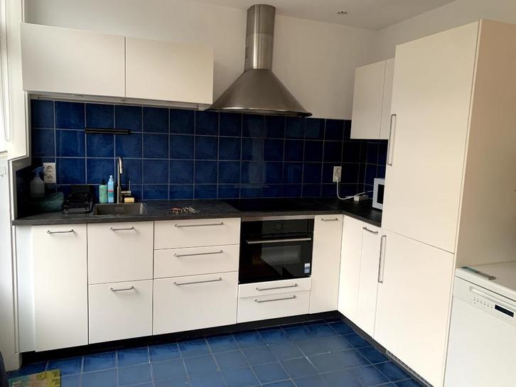 Keuken compleet, Huis en Inrichting, Keuken | Complete keukens, Gebruikt, Hoekkeuken, Wit, Overige materialen, Ophalen