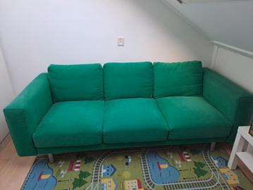 IKEA NORGSBORG bank 3-zits, groen
 beschikbaar voor biedingen