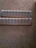 2 vintage single rekken blauw en rood, Ophalen of Verzenden, Gebruikt, Overige formaten