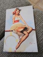 Pin up dame repro, Verzamelen, Overige thema's, Ophalen of Verzenden, 1980 tot heden