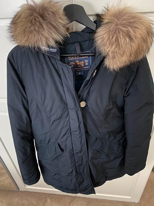 Woolrich Jas Dames Medium, Kleding | Dames, Jassen | Winter, Zo goed als nieuw, Maat 38/40 (M), Blauw, Ophalen of Verzenden