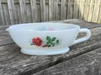 Arcopal rose de france juskom sauskom roos afbeelding., Gebruikt, Ophalen of Verzenden, Glas, Kom(men)