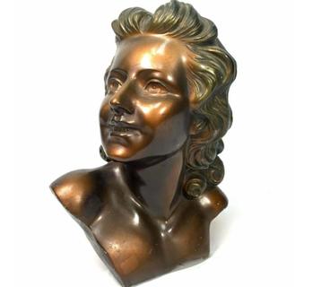 Franse Countertop Art Deco gips buste mannequin beschikbaar voor biedingen