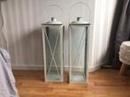 2 windlichten, Huis en Inrichting, Woonaccessoires | Zuilen en Pilaren, Ophalen of Verzenden, Gebruikt