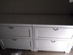 wit dressoir met 4 laden, wit dressoir met 4 diepe laden, 150 tot 200 cm, 25 tot 50 cm, Zo goed als nieuw, Met lade(s)