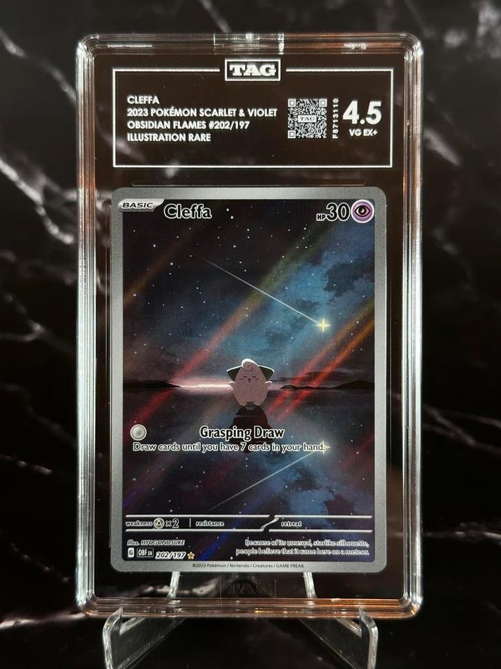 Cleffa 202 OBF TAG 4.5, Hobby en Vrije tijd, Verzamelkaartspellen | Pokémon, Zo goed als nieuw, Verzenden
