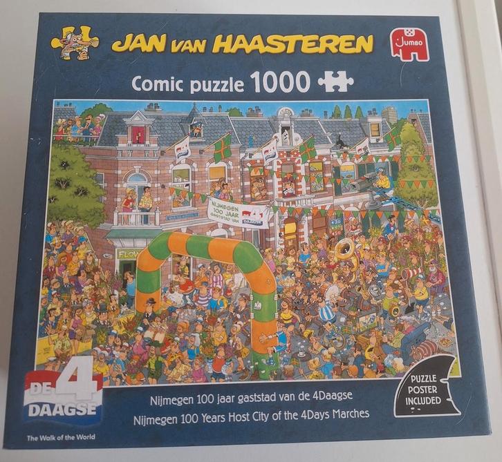 Jan van Haasteren 1000 stukjes - Nijmegen Vierdaagse, Hobby en Vrije tijd, Denksport en Puzzels, Zo goed als nieuw, Legpuzzel