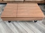 Made Salontafel Walnoot - Multifunctioneel, Huis en Inrichting, Tafels | Salontafels, Ophalen, 50 tot 100 cm, Vierkant, 50 tot 100 cm