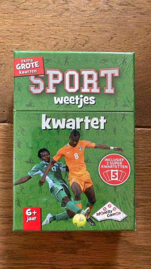 Sport weetjes kwartet, Verzamelen, Speelkaarten, Jokers en Kwartetten, Nieuw, Kwartet(ten), Ophalen of Verzenden