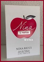Nina Le Parfum parfum sample proefje tester monster, Verzenden, Nieuw