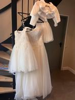 Strapless trouwjurk s/m, Kleding | Dames, Trouwkleding en Trouwaccessoires, Ophalen, Trouwjurk, Wit, Zo goed als nieuw