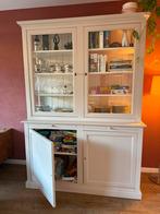 Mooie witte buffetkast voor servies, boeken of spelletjes, Ophalen, Gebruikt, 100 tot 150 cm, Met lade(s)