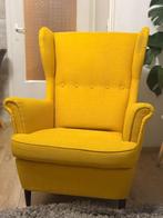 Gele Retro Fauteuil, Huis en Inrichting, Fauteuils, Ophalen, Zo goed als nieuw, Stof, 75 tot 100 cm