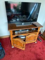 Eiken TV meubel + Samsung TV €125, Gebruikt, 100 tot 150 cm, Eikenhout, Ophalen of Verzenden