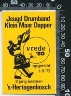 Sticker: Jeugd Drumband Klein Maar Dapper - s-Hertogenbosch, Verzamelen, Ophalen of Verzenden, Zo goed als nieuw, Bedrijf of Vereniging