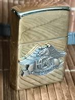 Zippo met Harley Owners Group eagle., Ophalen of Verzenden, Gebruikt, Aansteker