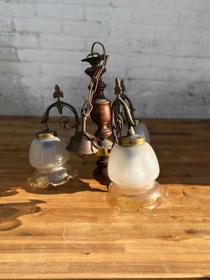 Vintage lamp, Huis en Inrichting, Lampen | Tafellampen, Gebruikt, Minder dan 50 cm, Ophalen