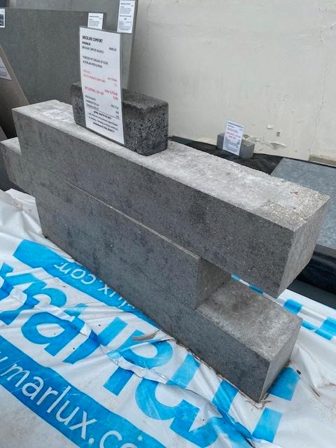 Brickline Comfort muurblok 60x10x10*, Tuin en Terras, Bielzen en Borders, Zo goed als nieuw, Blok, Beton, Minder dan 25 cm, Minder dan 100 cm