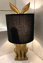 tafellamp haas konijn in lamp grijs goud wit bureaulamp, Ophalen of Verzenden, Nieuw, Minder dan 50 cm