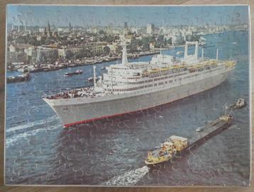 Holland America Line grote houten puzzel ss Rotterdam beschikbaar voor biedingen