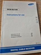 Handleiding kabelontvanger samsung DCB-B270R, Ophalen of Verzenden