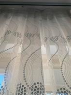 Witte Gordijn met Zilveren Details 300x255 cm, Huis en Inrichting, Stoffering | Gordijnen en Lamellen, 100 tot 150 cm, 200 cm of meer