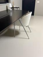 4 leren design stoelen Philipe Starck Costes in kleur wit, Huis en Inrichting, Stoelen, Ophalen, Wit, Zo goed als nieuw, Metaal