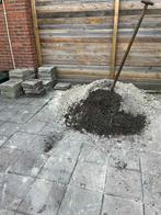 zand  en paar stoep tegels, Tuin en Terras, Tegels en Klinkers, Ophalen, Beton, 10 m² of meer, Terrastegels
