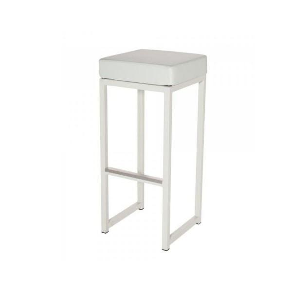 Grote partij witte kubo krukken (55x), Huis en Inrichting, Barkrukken, Gebruikt, 60 tot 90 cm, Metaal, 5 krukken of meer, Ophalen